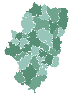 Mapa de las Comarcas de Aragón